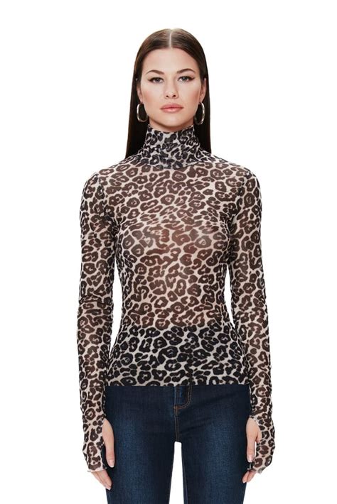 leopard turtleneck for women.